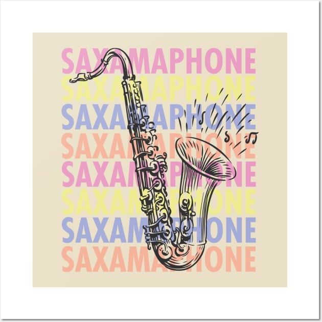 Saxamaphone Wall Art by Meta Cortex